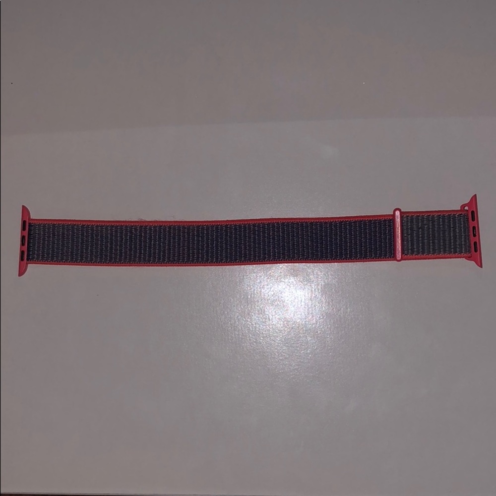 42mm Apple Watch Velcro Band Pink/Blue